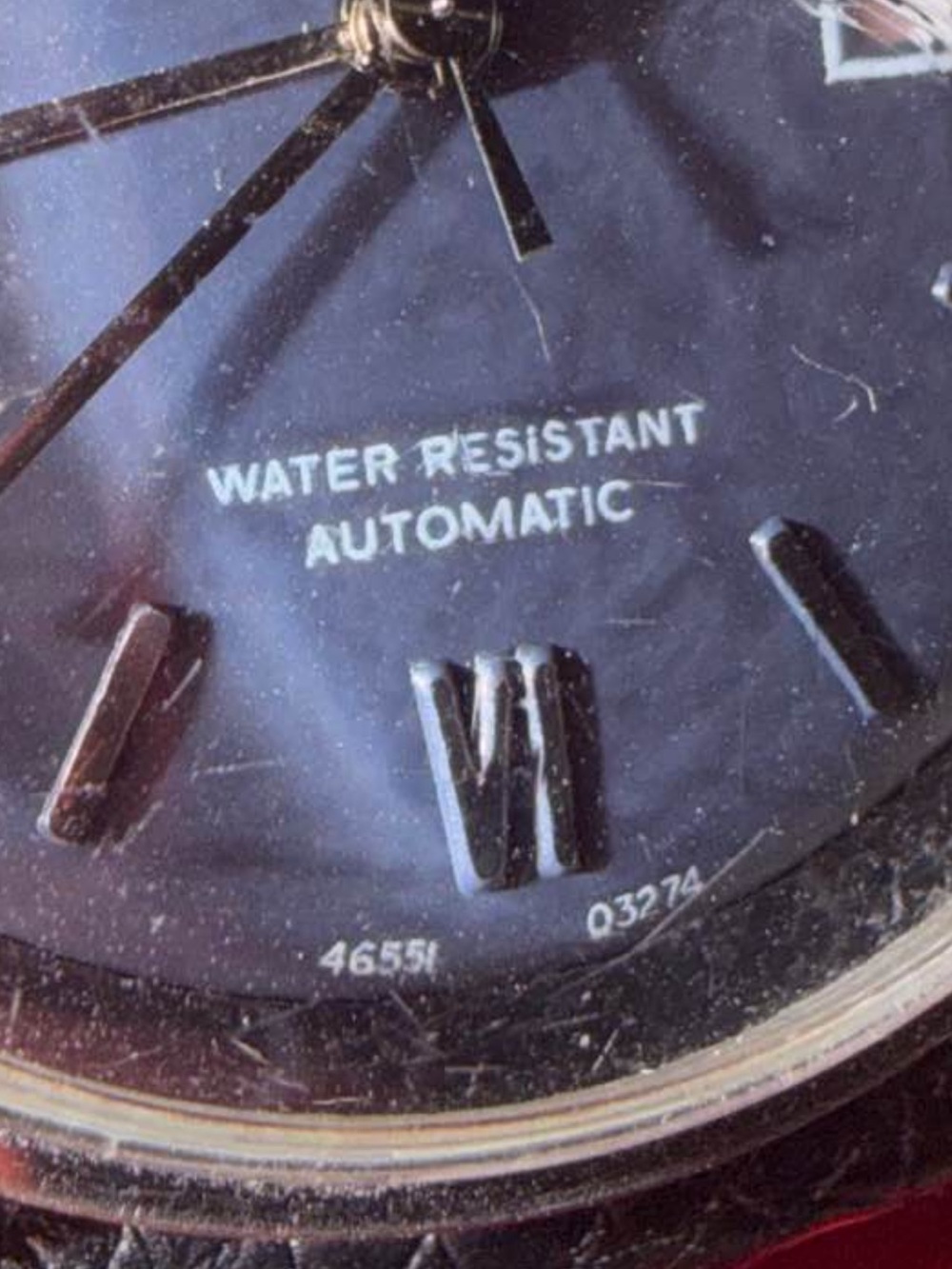 Vintage Timex Automatic Water Resistant- Black Dial 1974 works and keeps time
